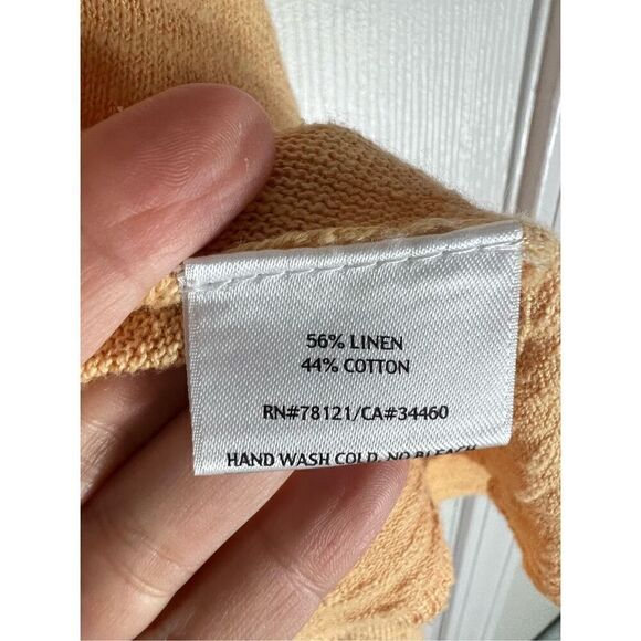 Eileen Fisher Womens Linen Cardigan Size PM - Picture 3 of 4